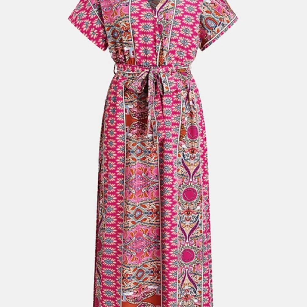 Pink Patterned Maxi Dress - Picture 5 of 6